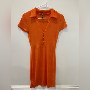 Mini orange dress